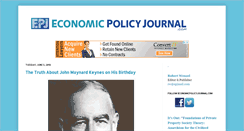 Desktop Screenshot of economicpolicyjournal.com